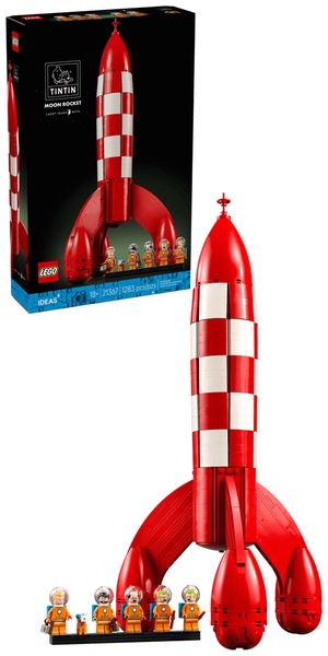 Konstruktorius LEGO® Ideas Tintin® Mėnulio raketa 21367, 1283 vnt.