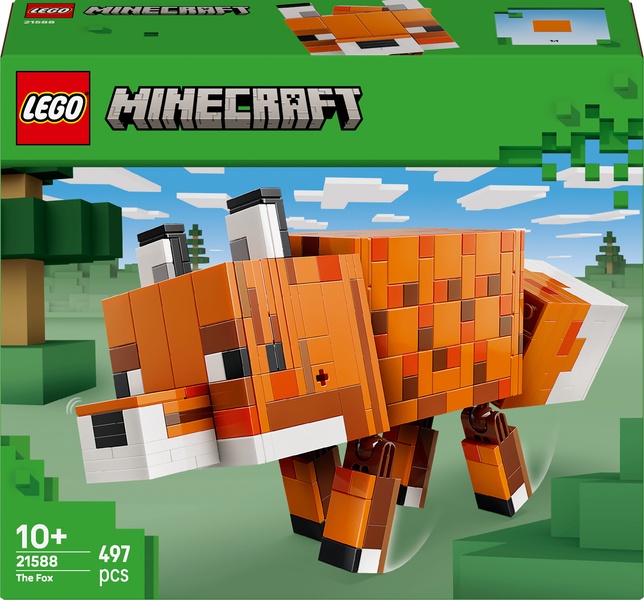 Konstruktorius LEGO® Minecraft® Lapė Žaidimo tematikos dekoracija 21588, 497 vnt.