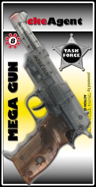 Žaislinis ginklas Mega Agent 45-0374-07 Juoda sp.