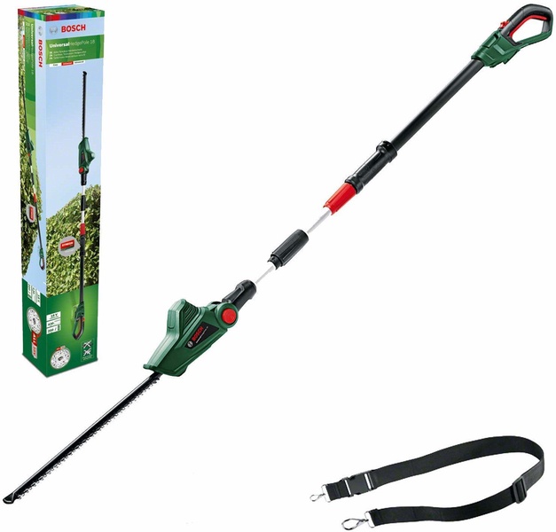 Akumuliatorinės gyvatvorių žirklės Bosch UniversalHedgePole 06008B3001, be akumuliatoriaus, 18 V