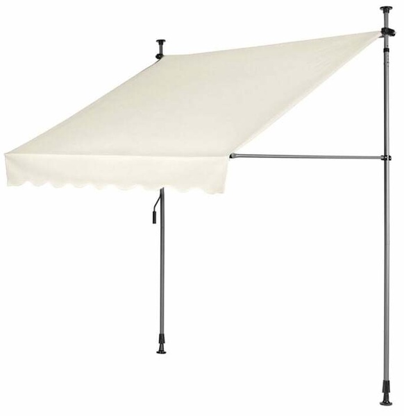 Baldakimo komplektas terasos stogui MultiGarden, 2 x 1.88 m, smėlio sp.