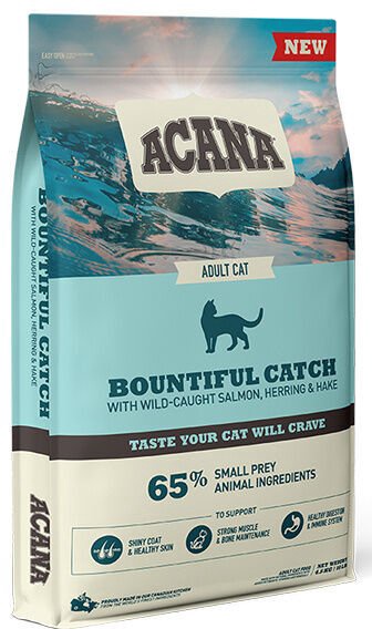 Sausas kačių maistas Acana Bountiful Catch, žuvis, 4.5 kg