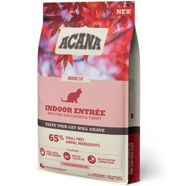 Sausas kačių maistas Acana Indoor, vištiena, 4.5 kg