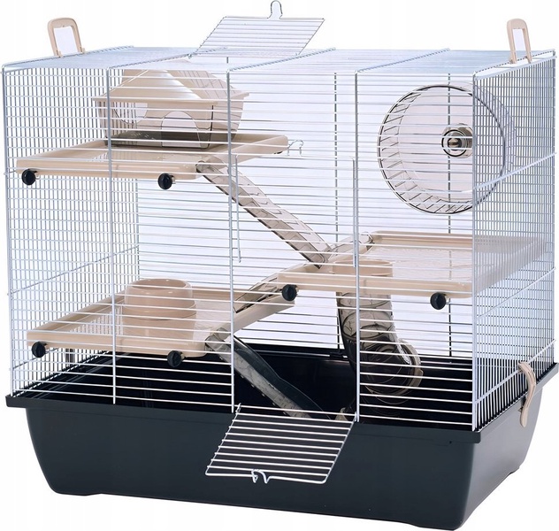 Narvas graužikams Inter Zoo Pinky, 45.5 cm x 33 cm x 50 cm, juoda sp.