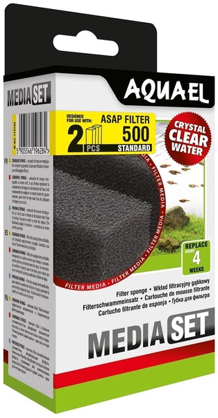 Akvariumų filtrų užpildas Aqua El ASAP 500 Standart, juoda sp.