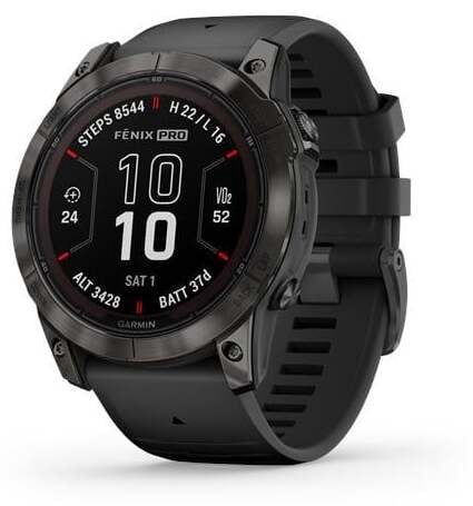 Išmanusis laikrodis Garmin Fenix 7X Pro Sapphire Solar Fenix 7X Pro Solar 010-02778-11, carbon grey sp.