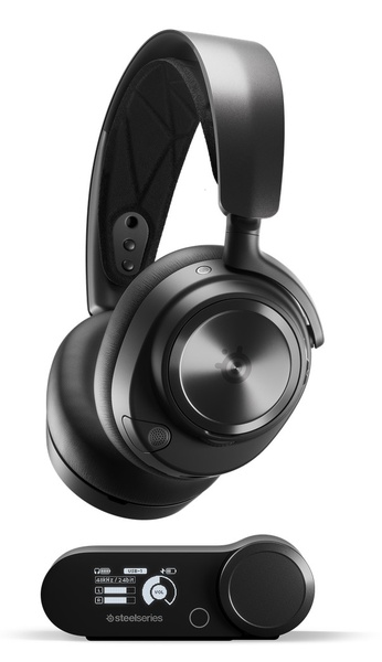 Belaidės žaidimų ausinės Steelseries Arctis Nova Pro, juoda sp.