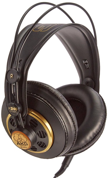 Laidinės ausinės Akg K240 Professional Studio, aukso sp./juoda sp.