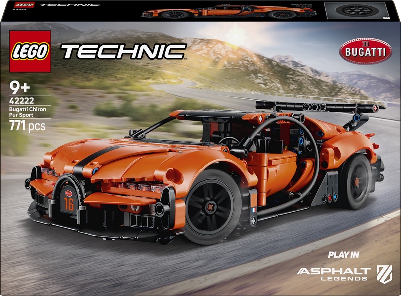 Konstruktorius LEGO® Technic Hiperautomobilis „Bugatti Chiron Pur Sport“ 42222, 771 vnt.