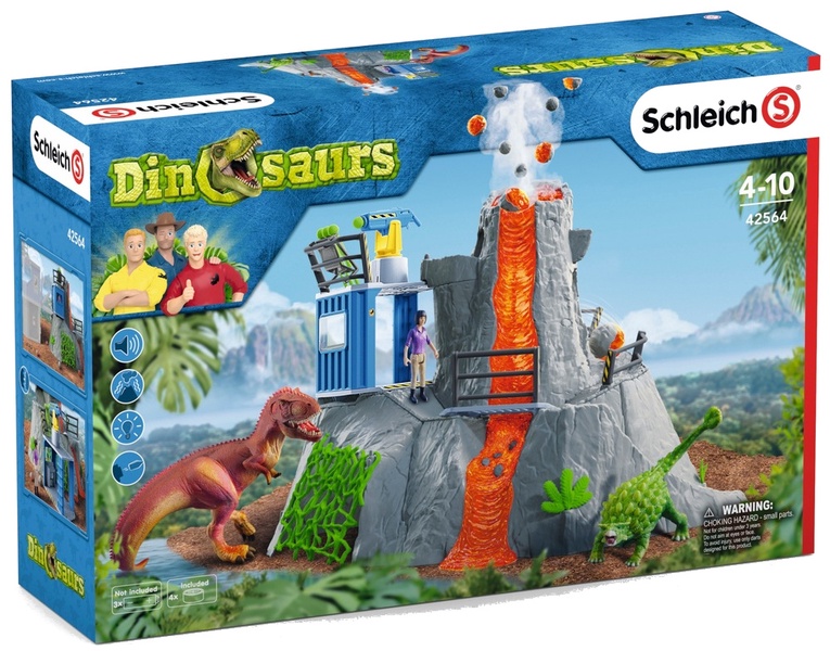 Rinkinys Schleich Volcano Expedition Base Camp 42564, 45.7 cm, įvairių spalvų