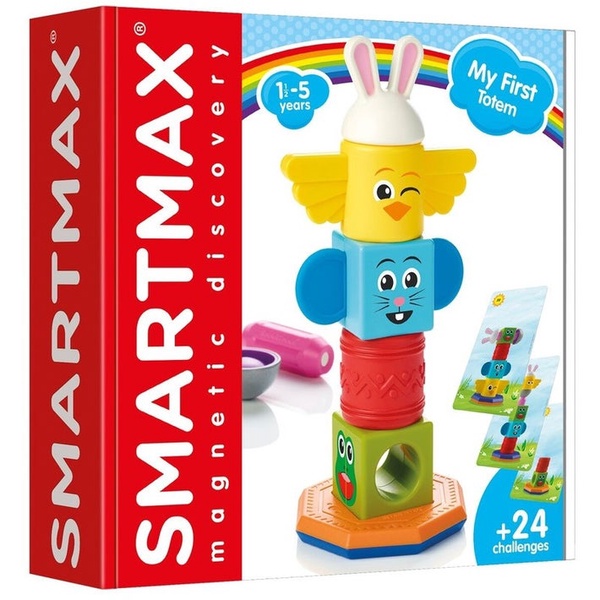 Lavinimo žaislas Smartmax Magnetic Discovery My First Totem, 6 cm, įvairių spalvų, 24 vnt.