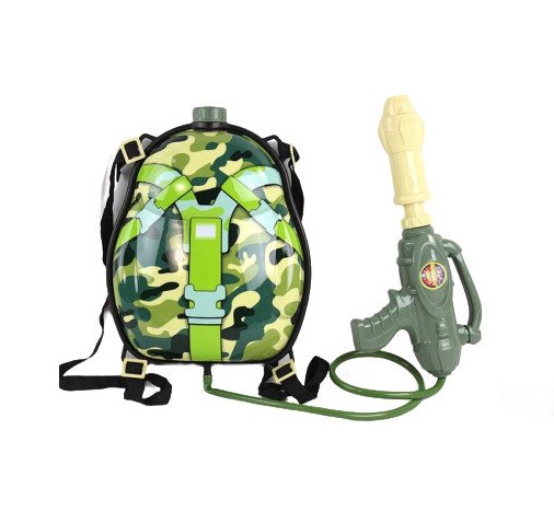 Žaislinis vandens šautuvas su kuprine YB199133, 33 cm (spalva/dizainas parenkami atsitiktine tvarka)