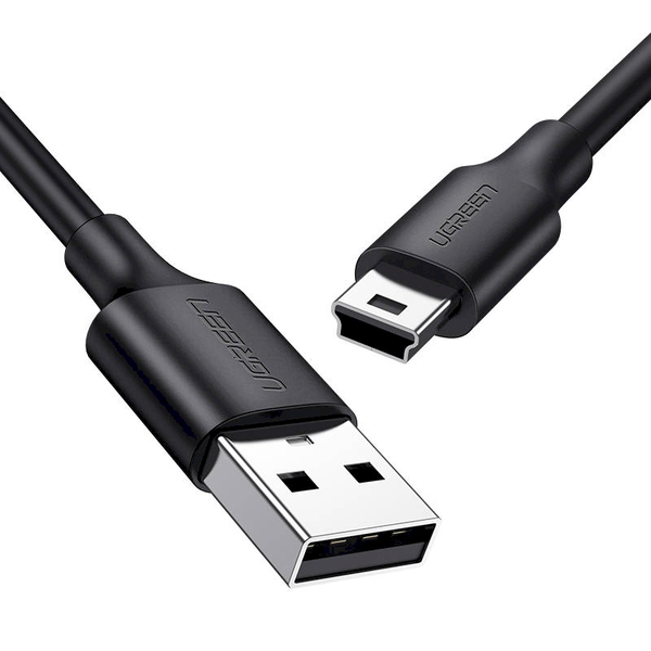 Laidas Ugreen UG10355, Mini USB/USB, juoda sp.