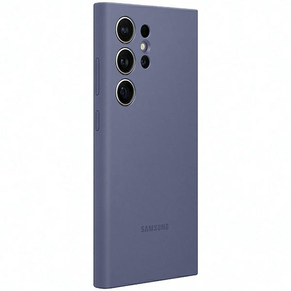 Telefono dėklas Samsung Clear, Samsung Galaxy S24 Ultra, šviesiai violetinė sp.