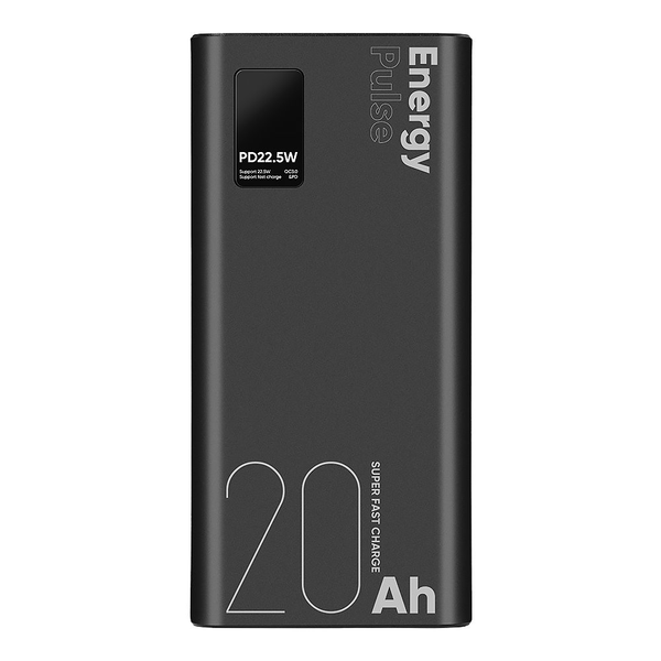 Nešiojamas įkroviklis (Power bank) Obal:Me EnergyPulse OMPWB20K, 20000 mAh, 22.5 W, juoda sp.