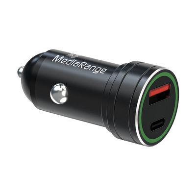 Adapteris MediaRange MRMA120, USB 3.0/USB-C, 4.9 cm, juoda sp., 20 W