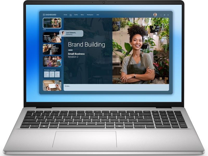 Nešiojamas kompiuteris Dell 16 DC16251, Intel Core i5 120U, 16 GB, 512 GB, 16 ", Intel Graphics, sidabro sp., EN, Windows 11 pro