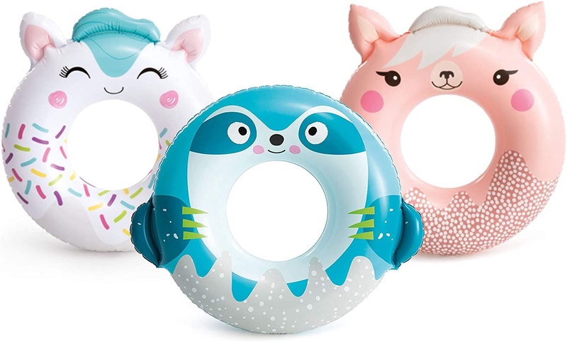 Pripučiamas ratas Intex Animal Tube, (spalva/dizainas parenkami atsitiktine tvarka), 84 cm