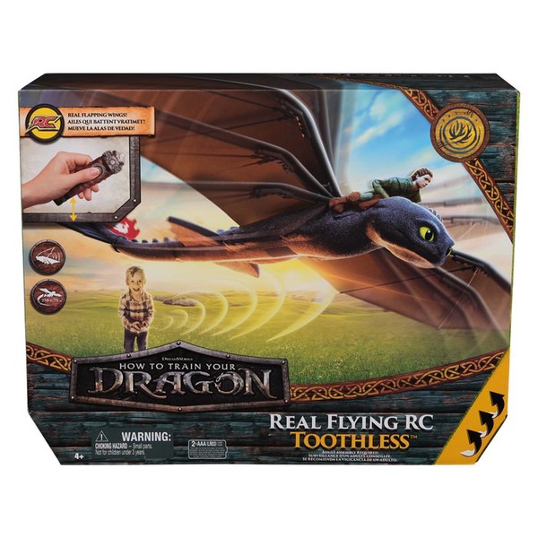 Žaislinė figūrėlė RC Flying Toothless 6074369, juoda sp.
