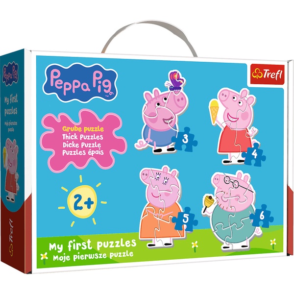 Dėlionė Trefl My First Peppa Pig, įvairių spalvų, 18 vnt.