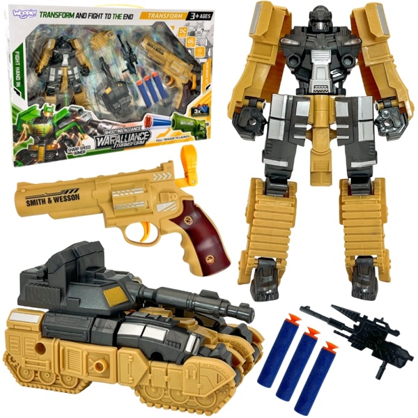 Transformeris, su priedais Woopie War Alliance Transform, aukso sp.