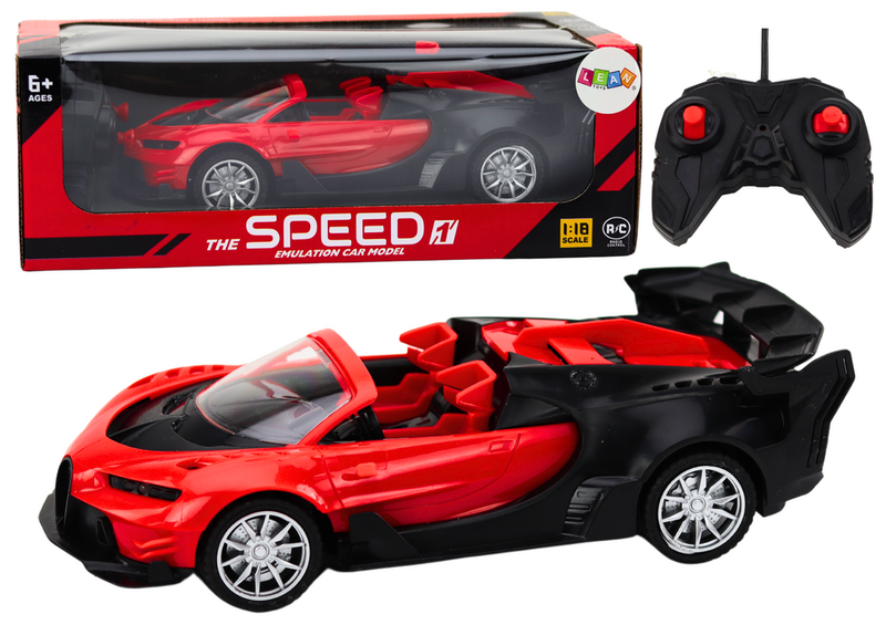 Rc automobilis Lean Toys Speed, 1:18, raudona sp.