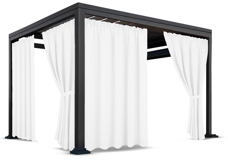 Pavėsinės užuolaida ZMOT-10, 155 x 210 cm, balta sp.