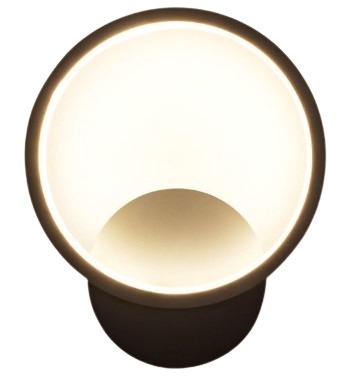Šviestuvas sieninis Domoletti STAVANGER, LED, 3000 °K, 0 x 12 W, juoda sp.