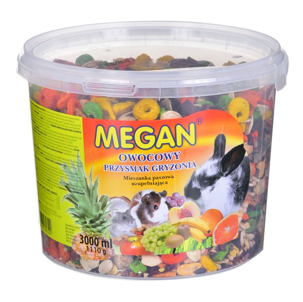 Skanėstas graužikams Megan, šinšiloms/triušiams/jūrų kiaulytėms, 1.11 kg