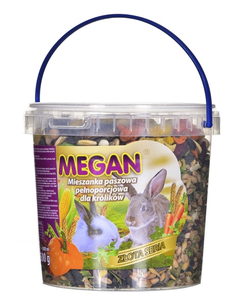 Maistas graužikams Megan Zelta Sērija, triušiams, 0.5 kg