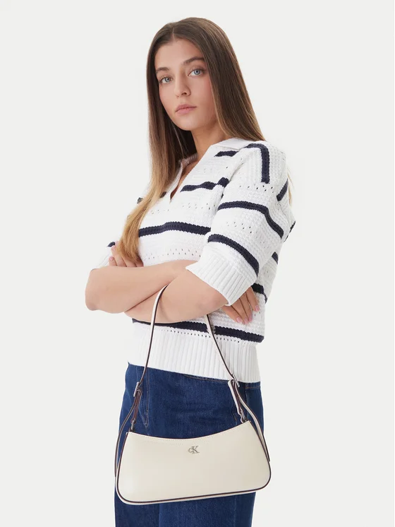Calvin Klein Rankinė Calvin Klein Ck Small Shoulder Bag LV04F3170G Balta