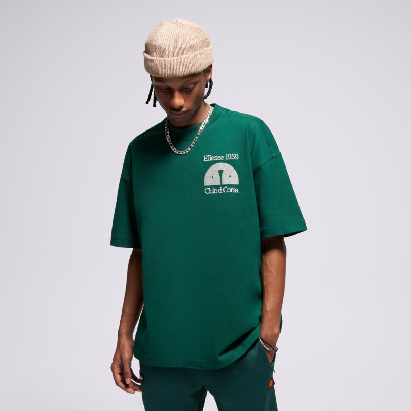 ELLESSE MARŠKINĖLIAI CLUB DI CORSA TEE DGREEN