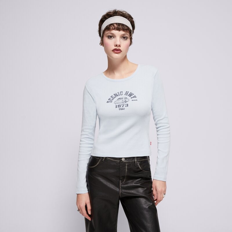 LEVI'S MARŠKINĖLIAI GRAPHIC LS RICKIE TEE BLUES
