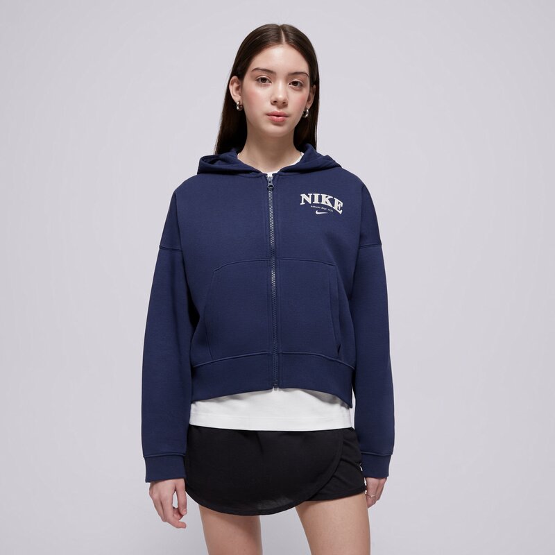 NIKE DŽEMPERIS UŽSEGAMAS G NSW FLC FZ HOODIE GIRL
