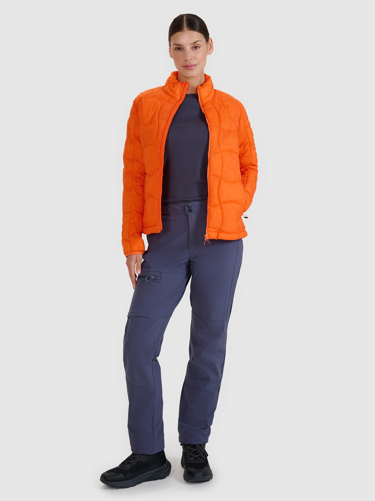 Moteriškos greitai džiūstančios žygio kelnės - pilkos