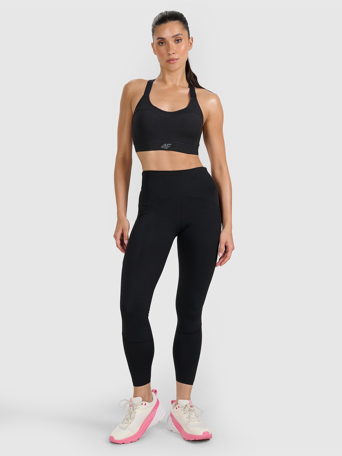 Moteriškos treniruočių greitai džiūstančios tamprės - juodos