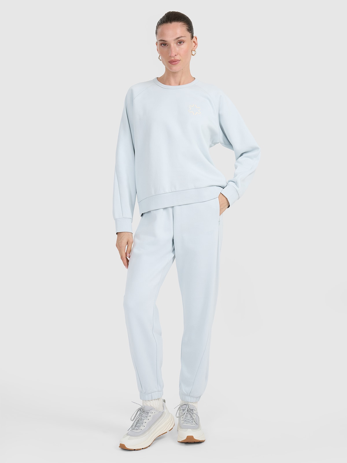 Moteriškos sportinės jogger kelnės - mėlynos 