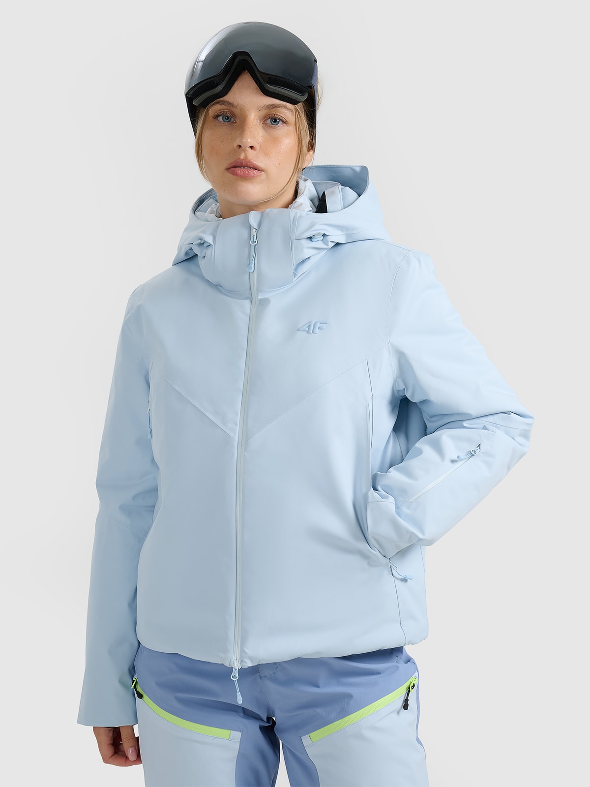 Moteriška slidinėjimo striukė su Dermizax 20000 membrana - mėlyna