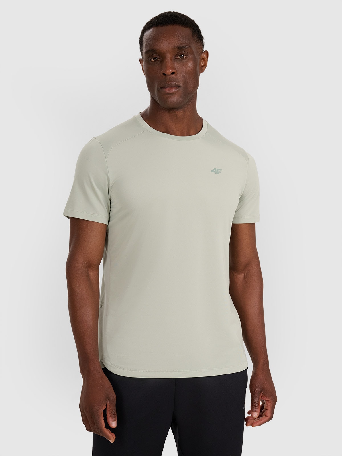 Vyriški greitai džiūstantys treniruočių marškinėliai - mėtinė