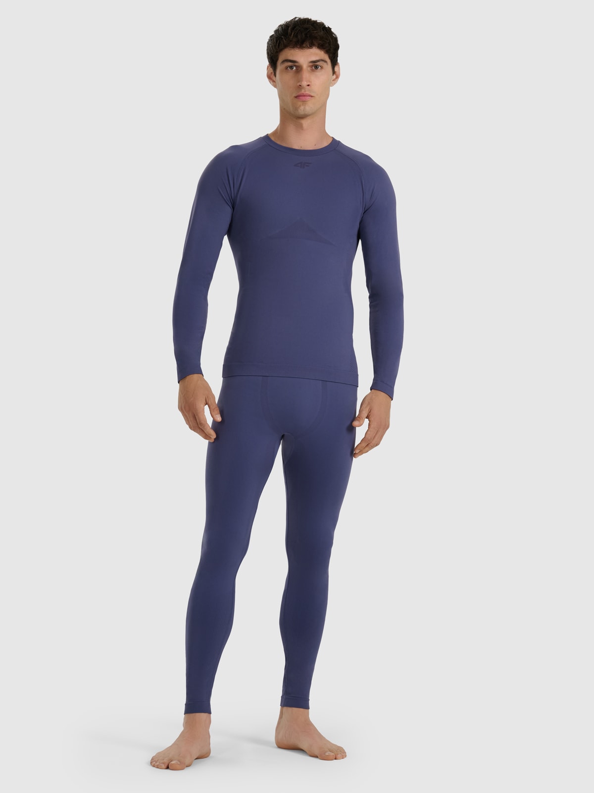Vyriškas termoaktyvus besiūlis apatinis trikotažas (apačia) - tamsiai mėlynas