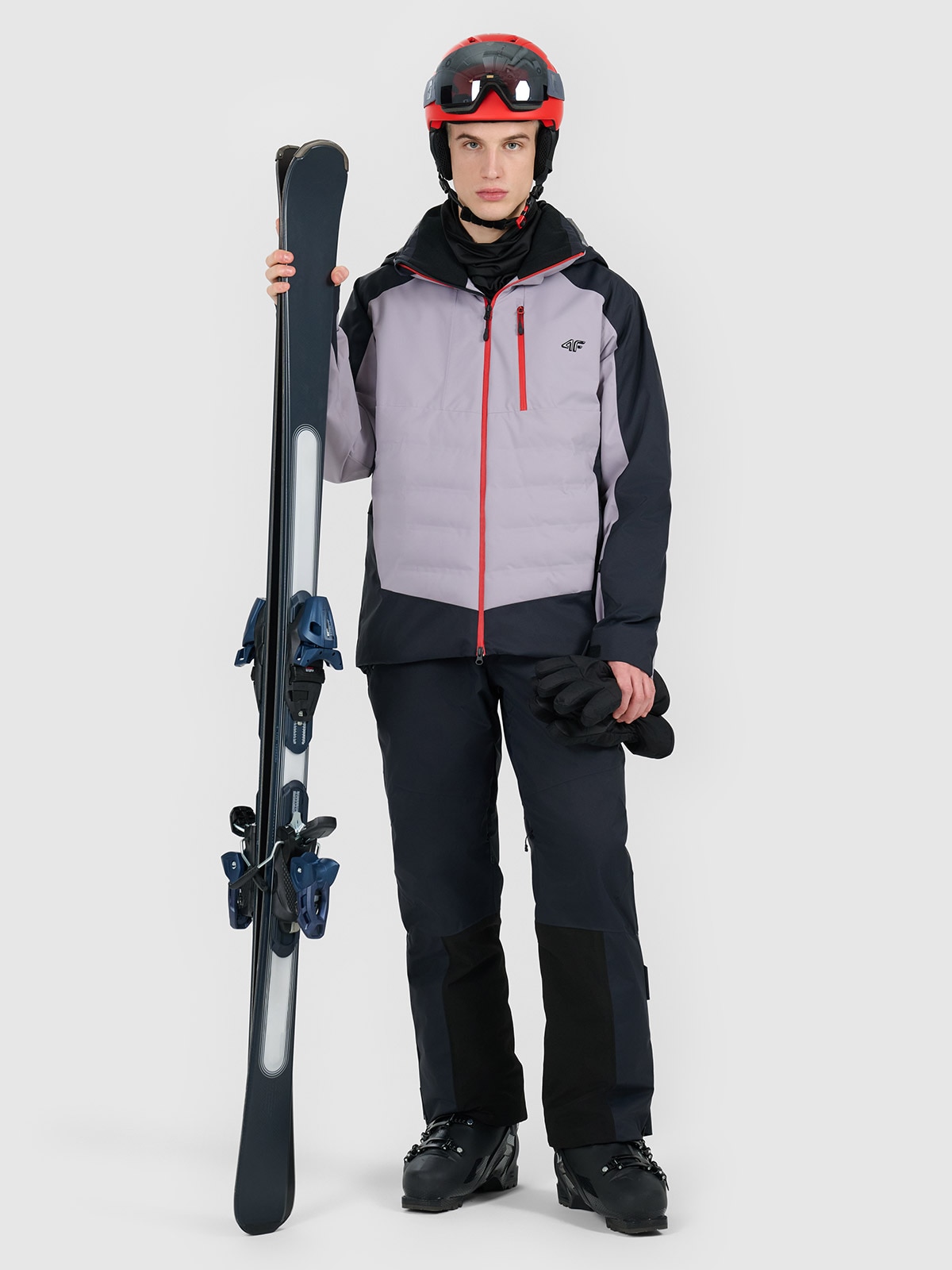 Vyriška slidinėjimo striukė su Primaloft Silver kamšalu 20000 membrana - pilka