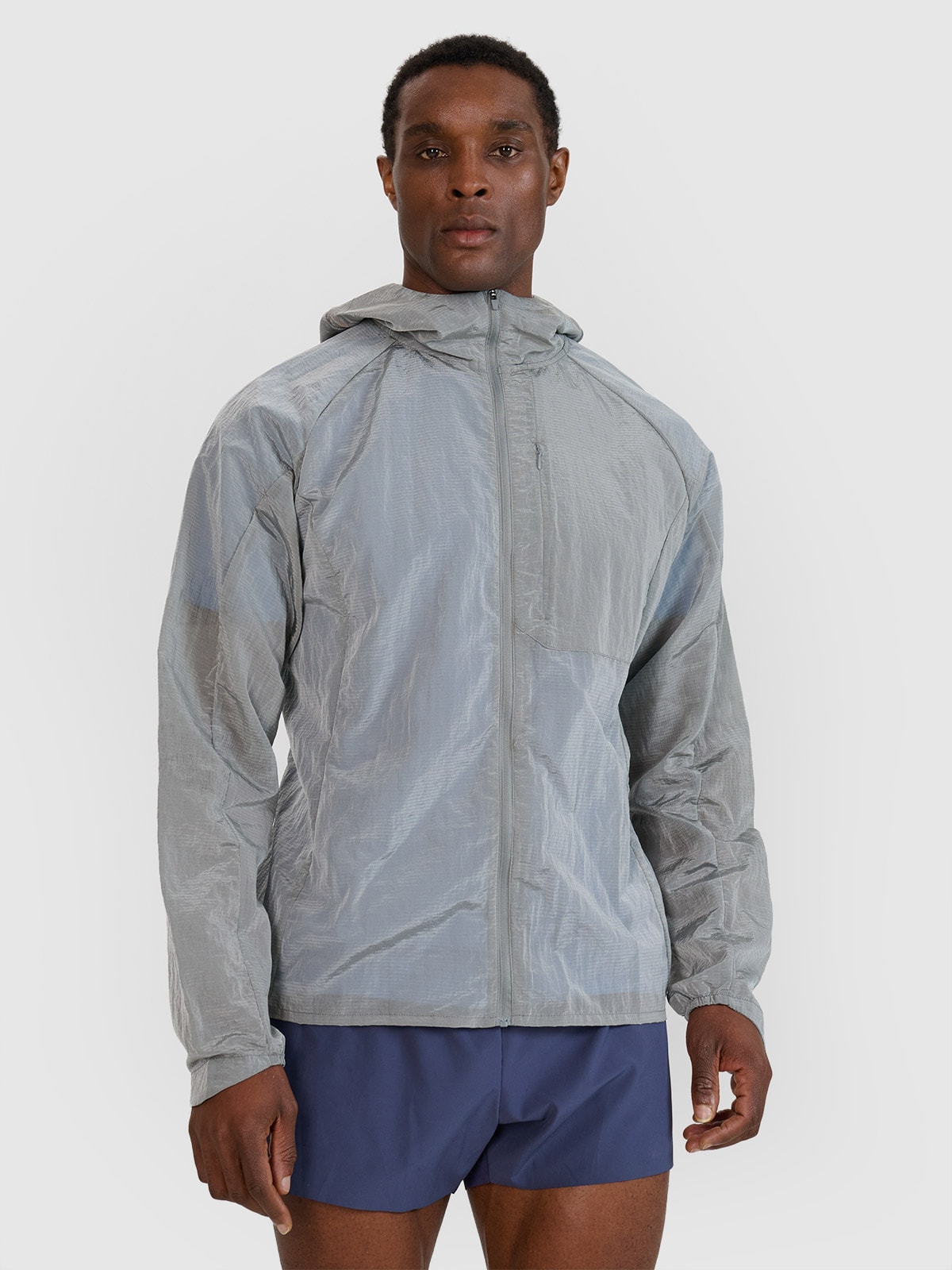 Vyriška Ultralight bėgimo striukė - pilka