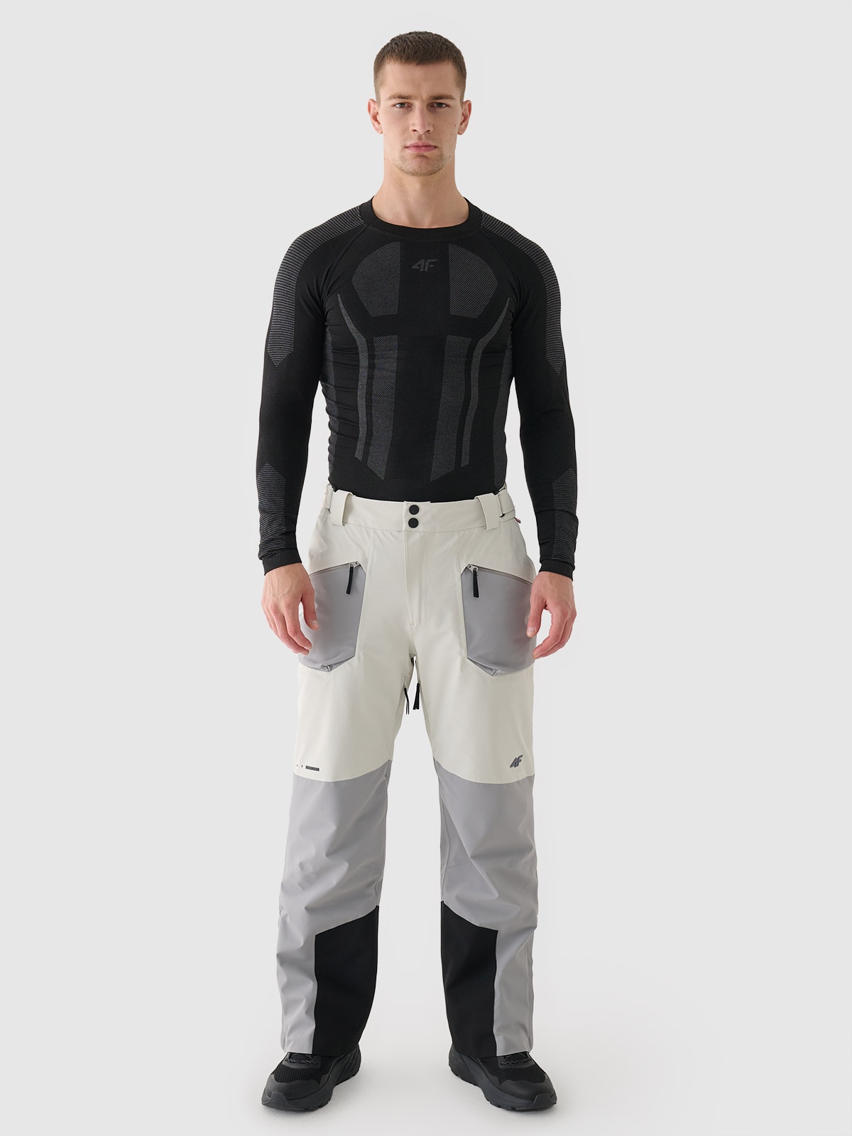 Vyriškos slidinėjimo kelnės Dermizax 20000 membrana - pilkos