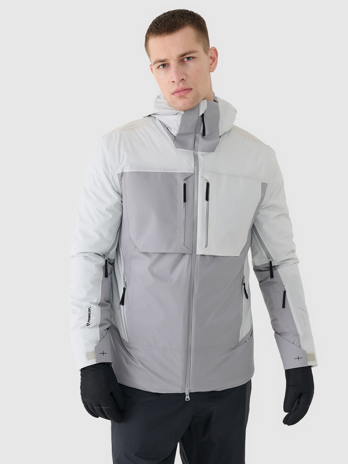 Vyriška slidinėjimo striukė su Primaloft kamšalu ir Pertex 20000/20000 membrana - pilka