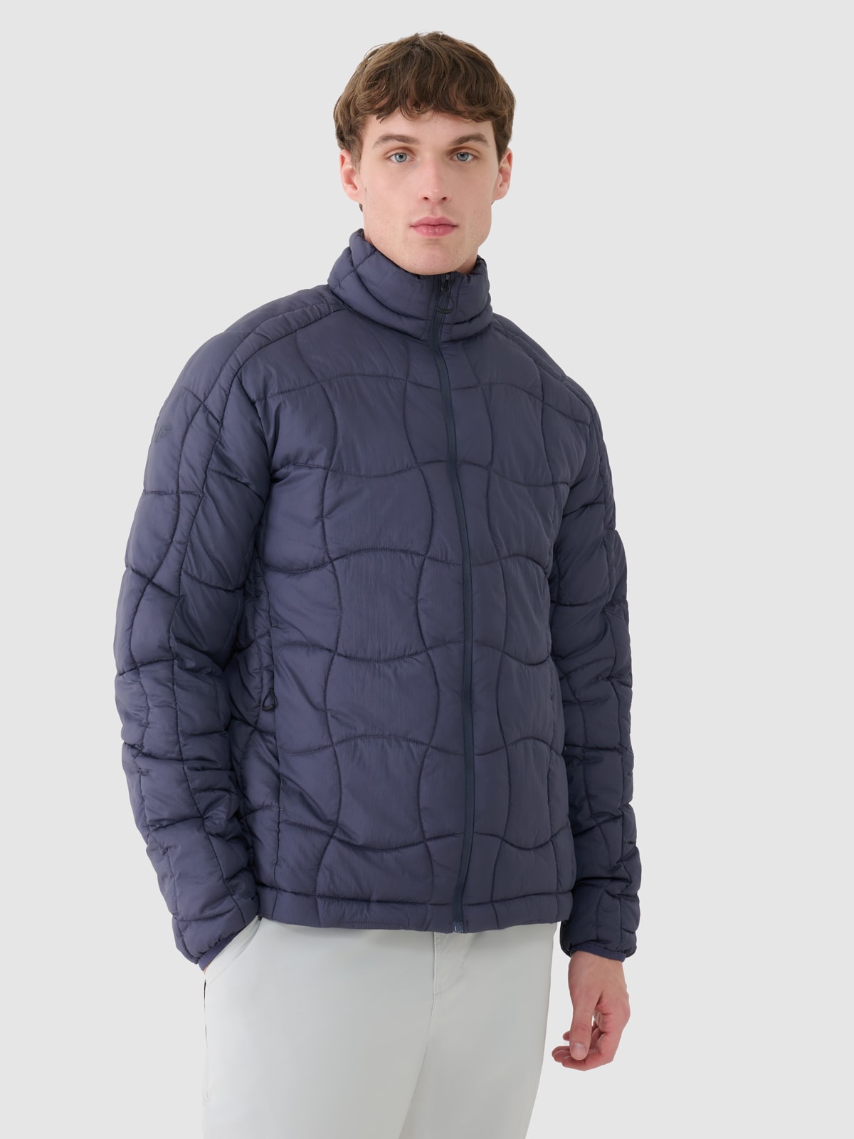 Vyriška žygio striukė su Primaloft Silver kamšalu - pilki