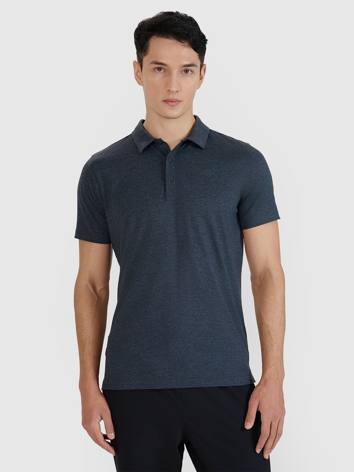 Vyriški polo regular greitai džiūstantys marškinėliai - pilki