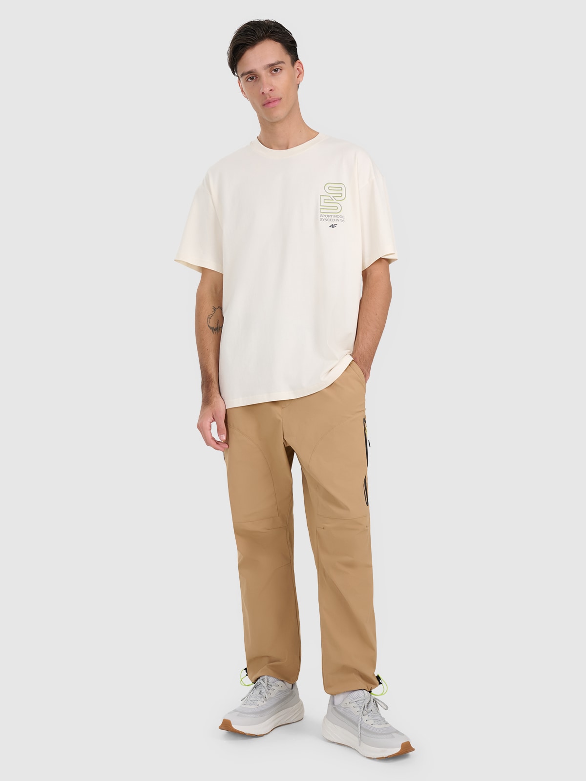 Vyriškos casual kelnės - smėlio spalvos