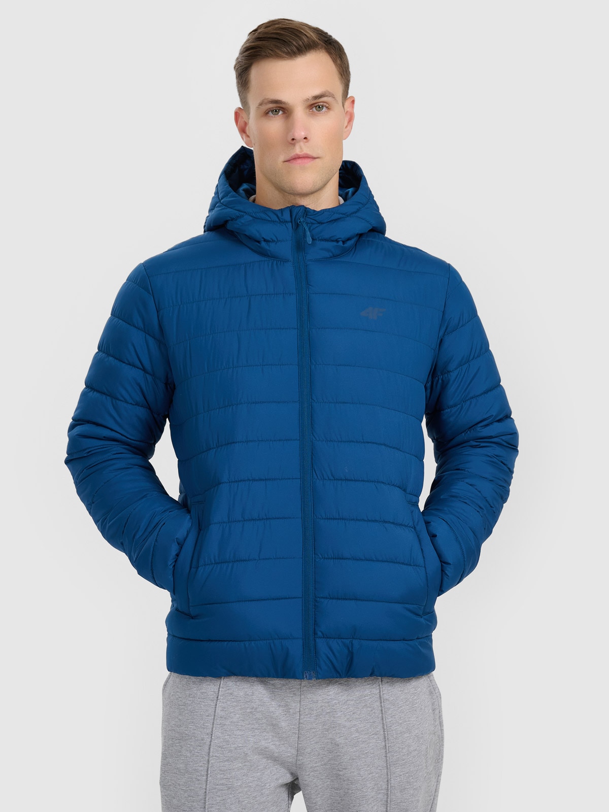 Vyriška striukė su sintetiniu kamšalu - tamsiai mėlyna