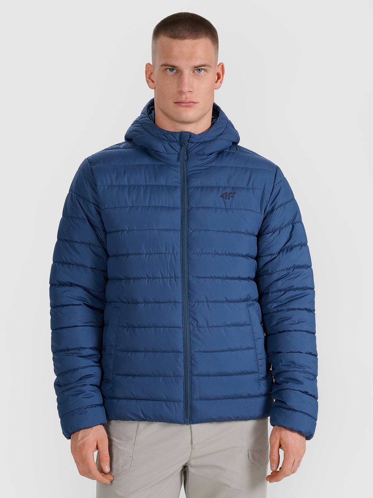 Vyriška striukė su sintetiniu kamšalu - tamsiai mėlyna