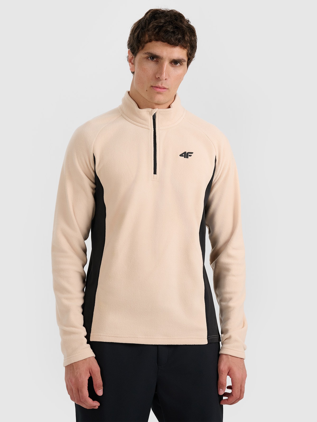 Vyriškas termoaktyvus fliso apatinis trikotažas (viršus) - smėlio spalvos